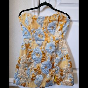 Showpo Floral Strapless Short Dress